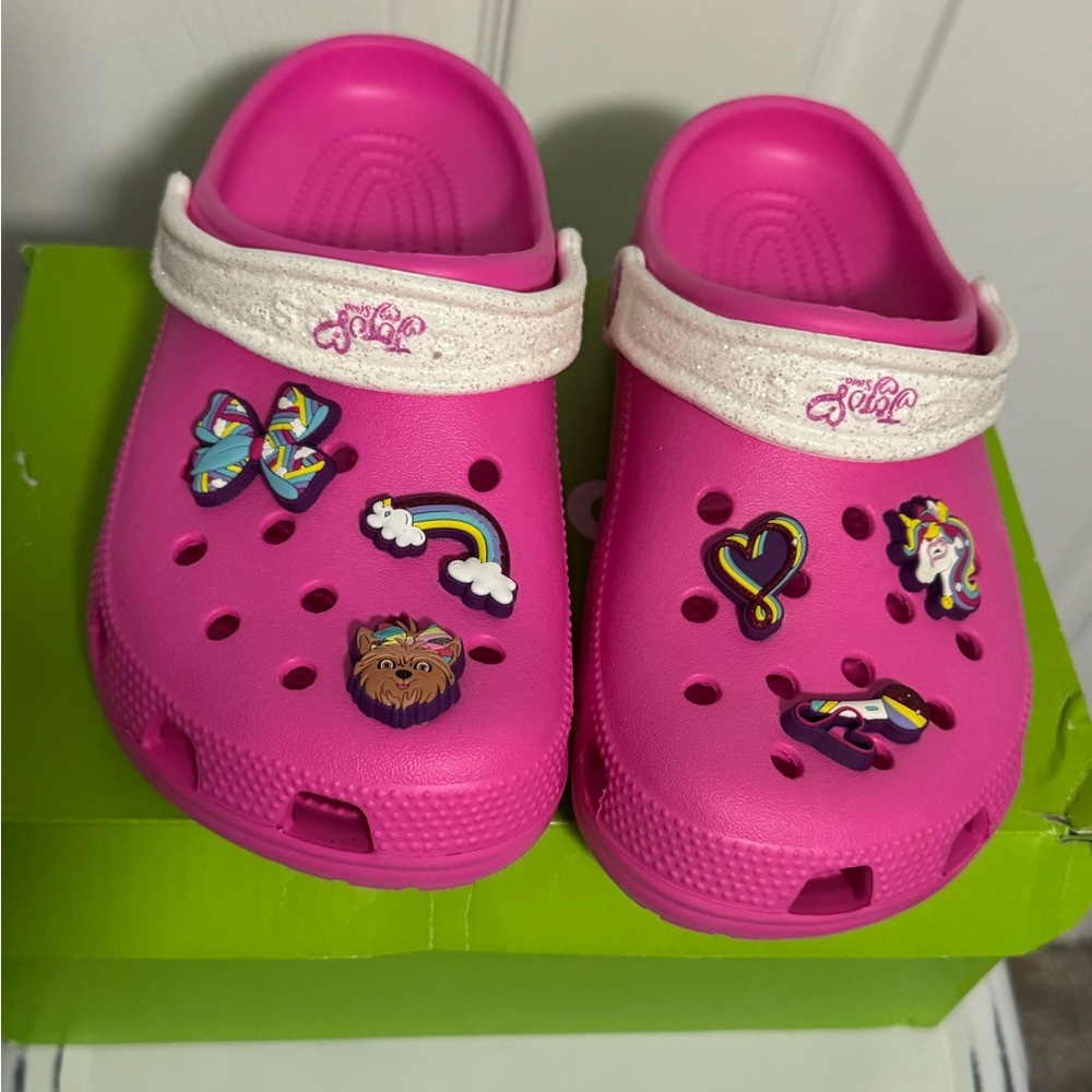 Jojo Siwa Pink Crocs Size J3
